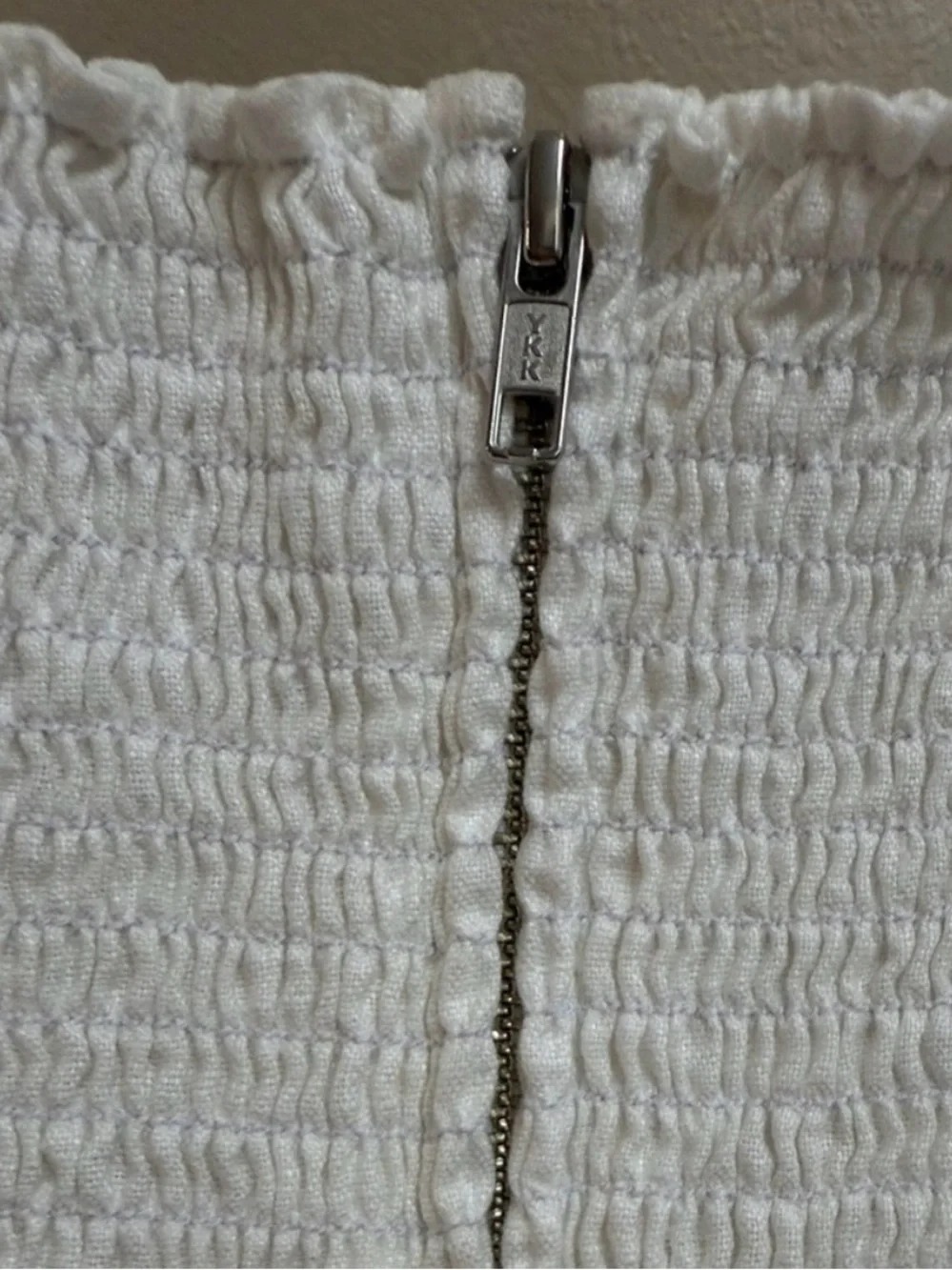 Like new Reformation White Puff Sleeve Wrap Blouse, size 8